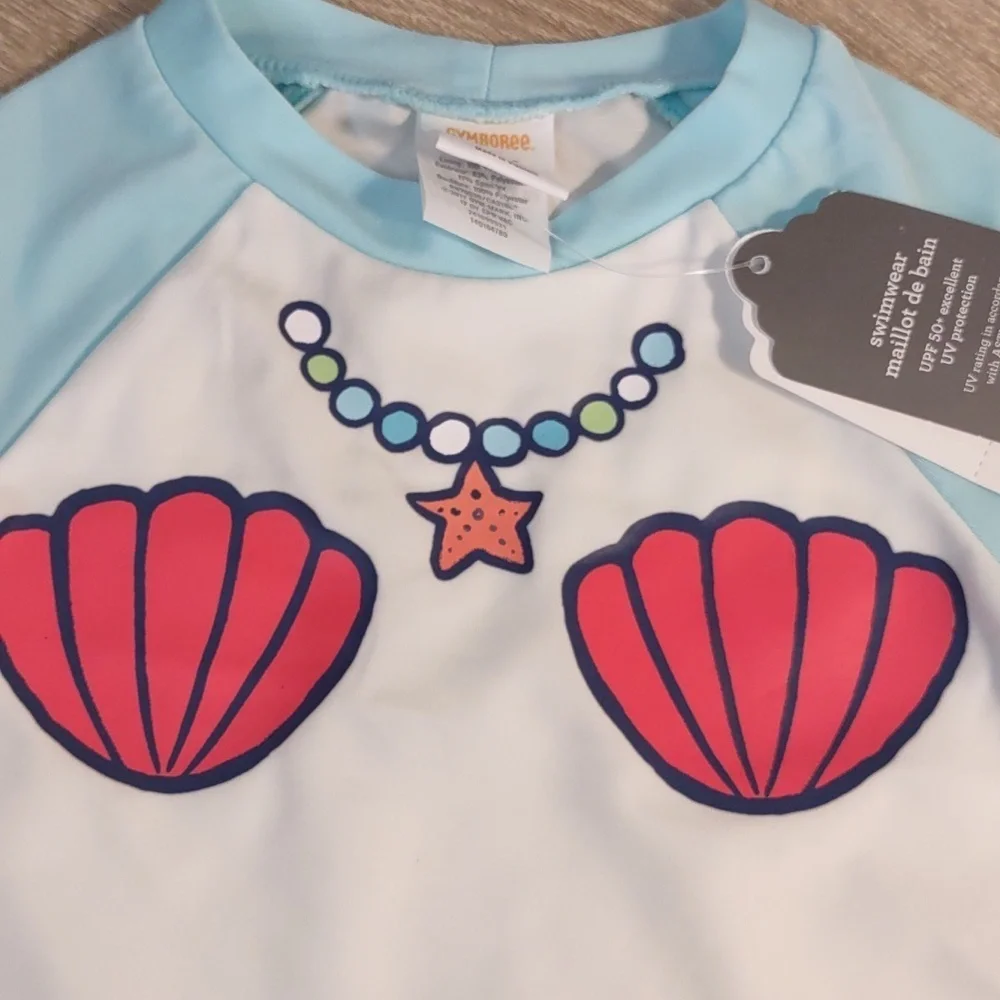 Gymboree Baby 2017 Mermaid 2 Piece Bathing Suit Size 3-6 Months NWT